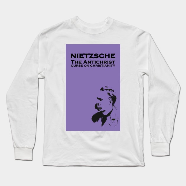 The Antichrist - Friedrich Nietzsche Long Sleeve T-Shirt by camisariasj